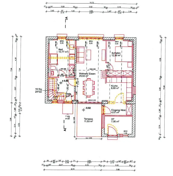 17033 Neubrandenburg - Mietobjekt Haus - Grundriss Erdgeschoss